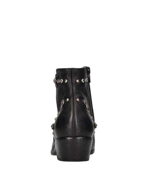 Leather ankle boots STRATEGIA | A5703 SAX+NK+WASHNERO